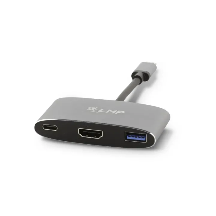 LMP Multiadaptateur USB-C - HDMI USB 3.0 gris espace