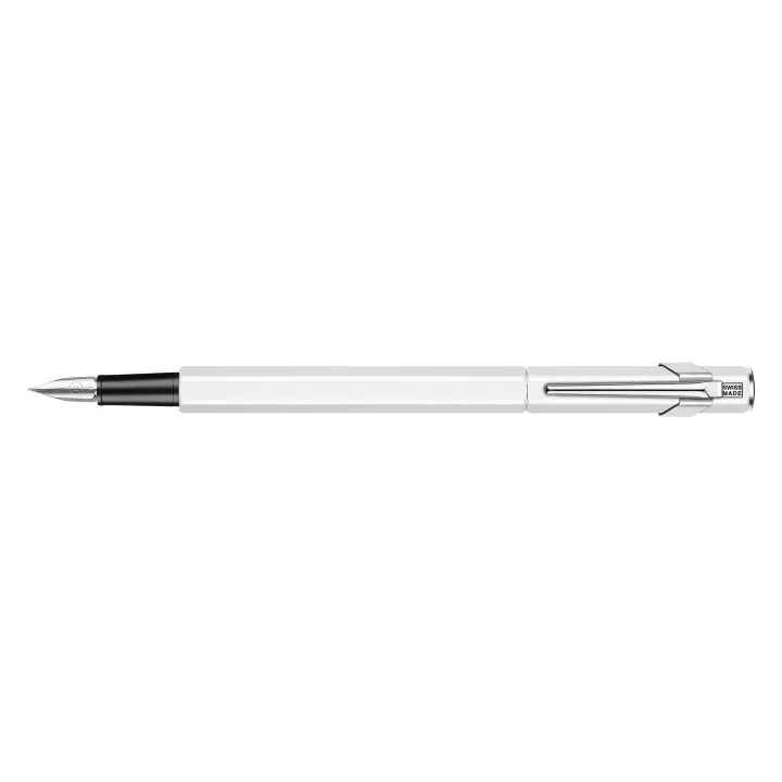 Caran dAche Stylo plume 849 Classic Line moyen (M), Blanc