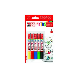 Marabu Marqueurs pour porcelaine et verre Kids 5 pièces