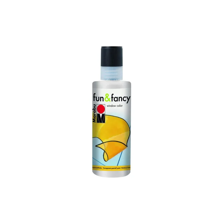 Marabu Peinture pour fenêtre Fun & Fancy 80 ml, Blanc