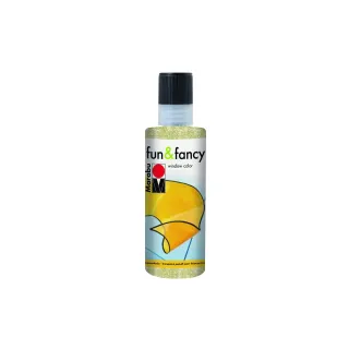 Marabu Peinture pour fenêtre Fun & Fancy 80 ml, Or pailleté