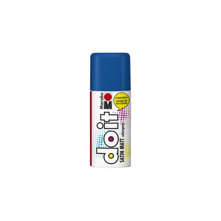 Marabu Peinture aérosol do it Satin 150 ml, Bleu foncé