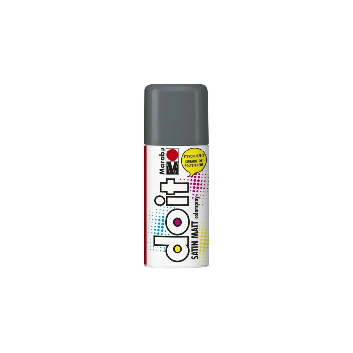 Marabu Peinture aérosol do it Satin 150 ml, Gris foncé