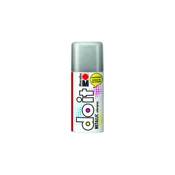 Marabu Peinture aérosol do it Metallic 150 ml, Argenté