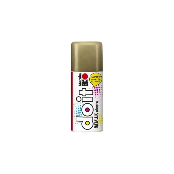 Marabu Peinture aérosol do it Metallic 150 ml, Doré