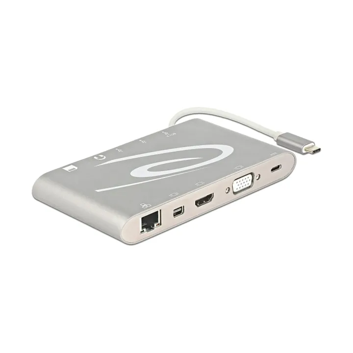 Delock Station daccueil USB 3.1 Typ-C – HDMI-MiniDP-VGA-SD-USB-A