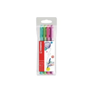 STABILO Fineliner pointMax 4 pièces, multicolore