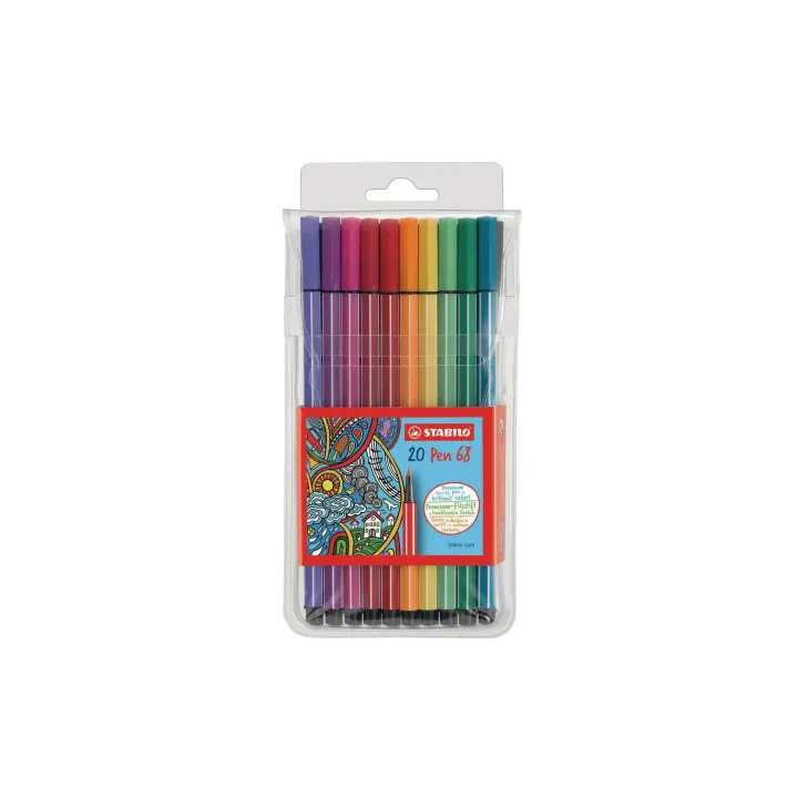 STABILO Feutres de coloriage Pen 68 20 pièces