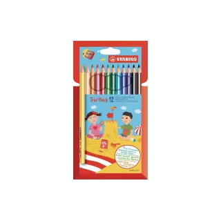 STABILO Crayons de couleur Trio épais 12 pièces