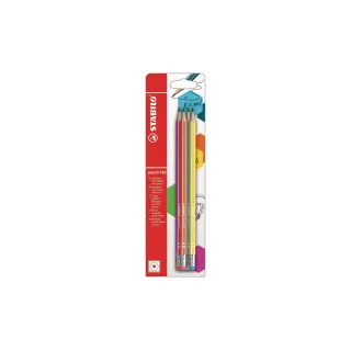 STABILO Crayon 160 HB Lot de 4 avec gomme