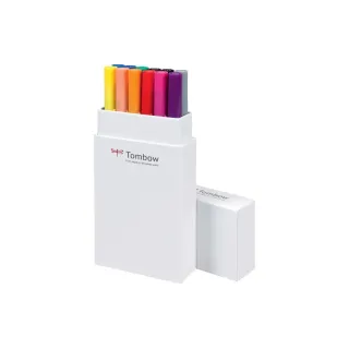 Tombow Feutres de coloriage ABT 12 pièces, tons de base