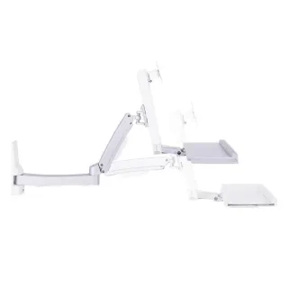 Multibrackets Supports de table Arm single Extended 4368 jusquà 8 kg - Blanc