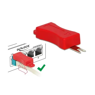 Delock Clip RJ45 Serrure de port 20 pièces