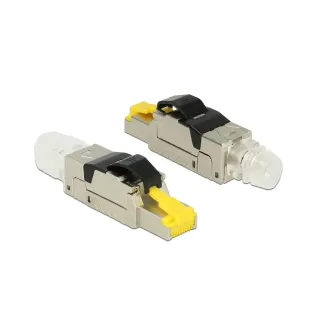 Delock Connecteur RJ45 Cat.6A 10Gbps Montage sur site, 1 pièce