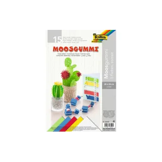 Folia Set de caoutchouc mousse 15 pièces, multicolore