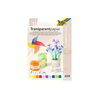 Folia Papier transparent A4, 115 g-m²,  10 Pièce-s, Couleur assortie