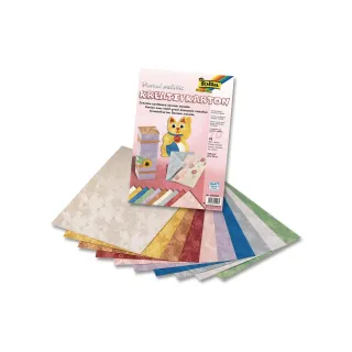 Folia Carton de bricolage Damas Couleur assortie