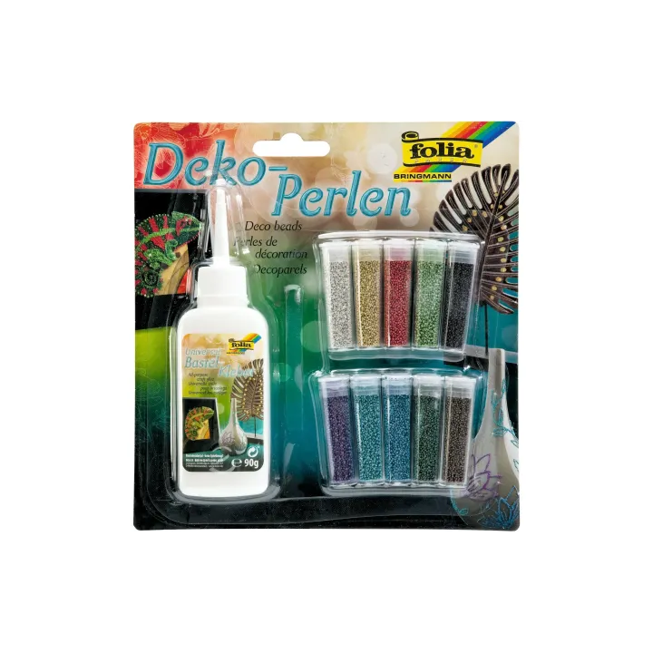 Folia Perles Décoration Set, multicolore