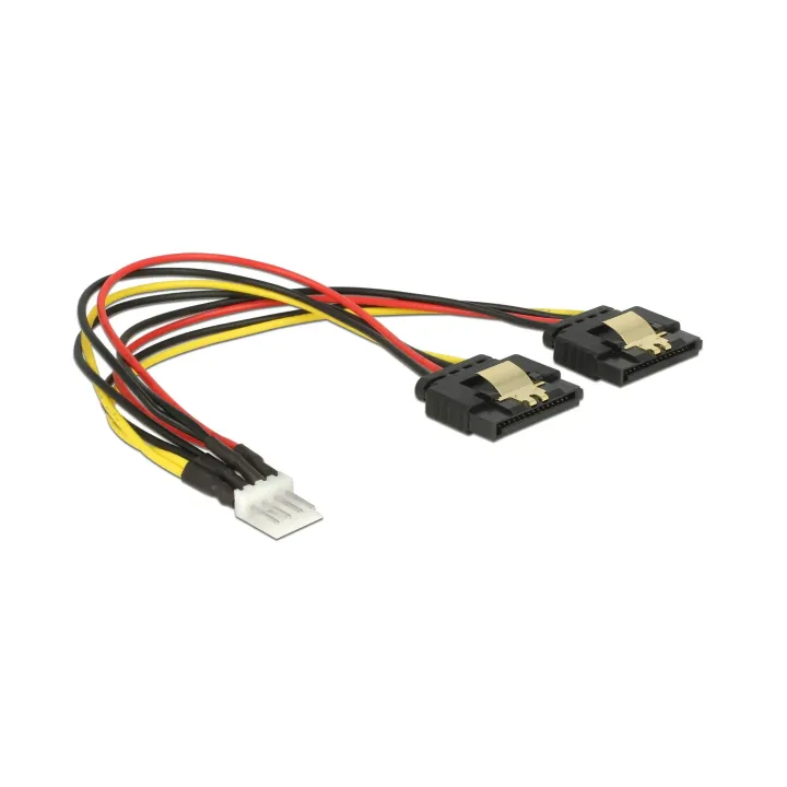 Delock Câble électrique en Y Floppy 4Pin - 2x SATA 20 cm