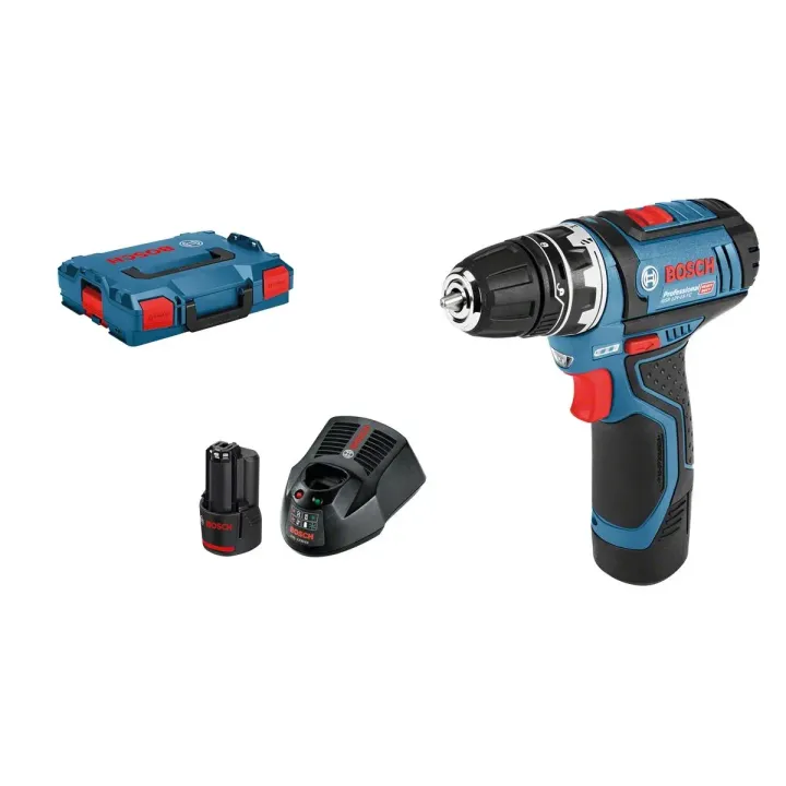 Bosch Professional Perceuse-visseuse sans fil GSR 12 V-15 FC Kit 2x 2.0 Ah