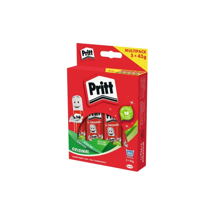 Pritt Lot de bâtons de colle 43 g, 5 pièces