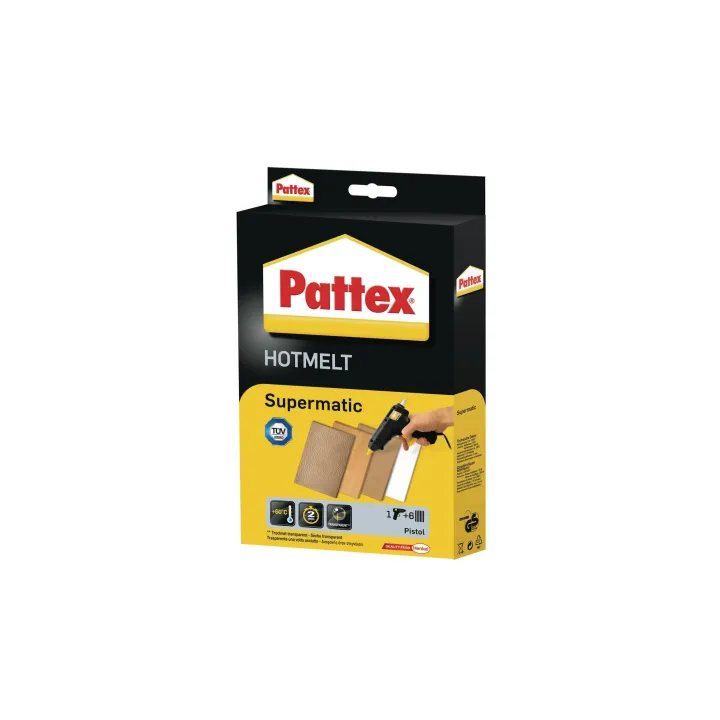 Pattex Pistolet à colle HOT Supermatic 1 Pièce-s, Transparent