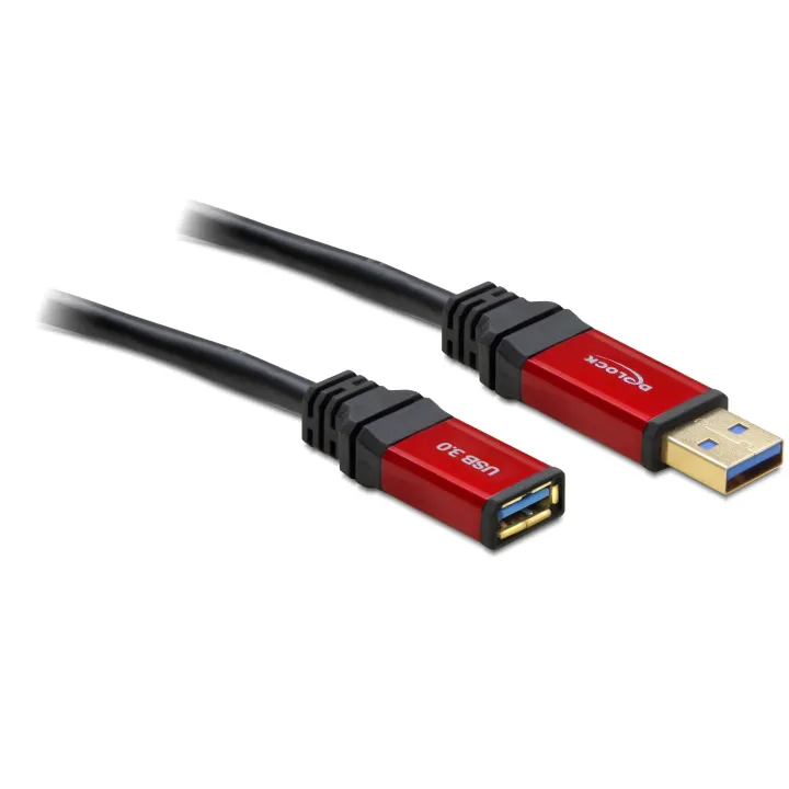 Delock Câble de prolongation USB 3.0 Premium USB A - USB A 1 m