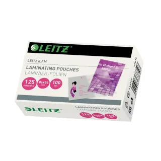 Leitz Film laminé 54 x 86 mm, 125 µm, 100 pièces, brillant