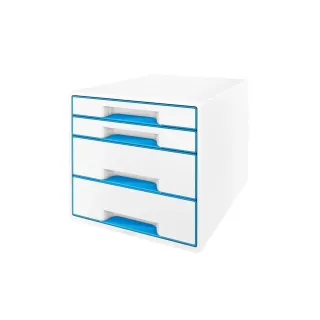 Leitz Boîte à tiroirs Wow Cube 4 Bleu bleu