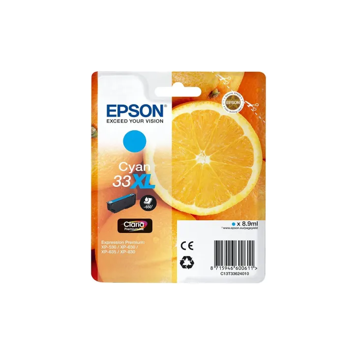 Epson Encre 33XL - T33624012 Cyan