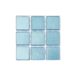 Glorex Mosaïques autocollantes Poly-Mosaic 10 mm Bleu clair