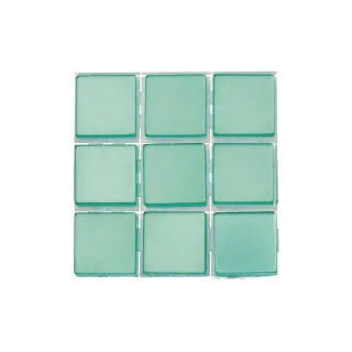 Glorex Mosaïques autocollantes Poly-Mosaic 10 mm Turquoise