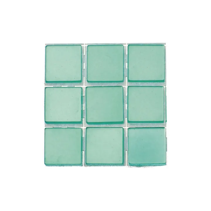 Glorex Mosaïques autocollantes Poly-Mosaic 10 mm Turquoise