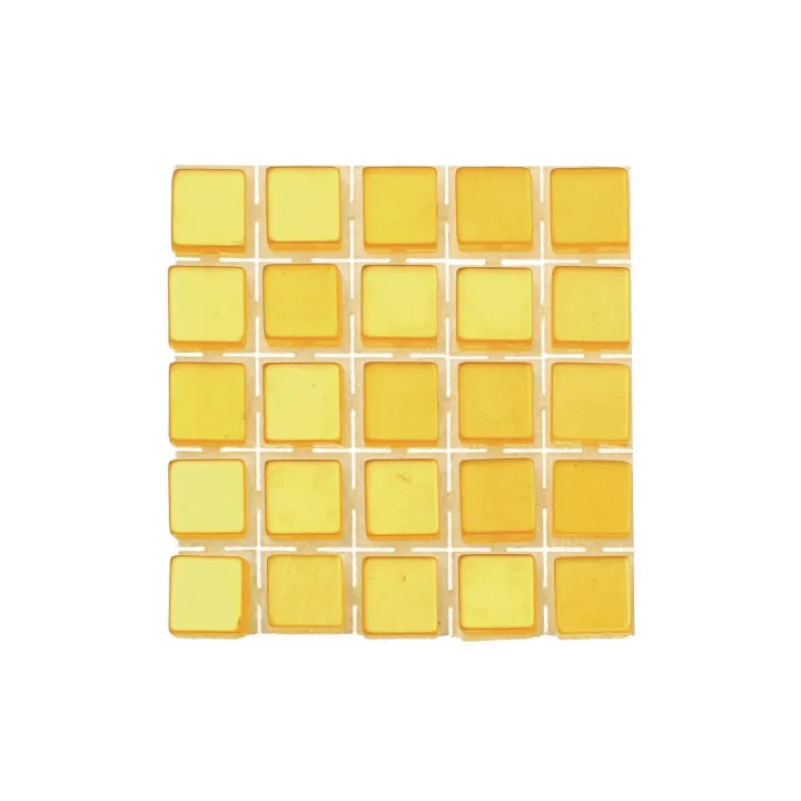 Glorex Mosaïques autocollantes Poly-Mosaic 5 mm Jaune