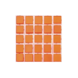 Glorex Mosaïques autocollantes Poly-Mosaic 5 mm Orange