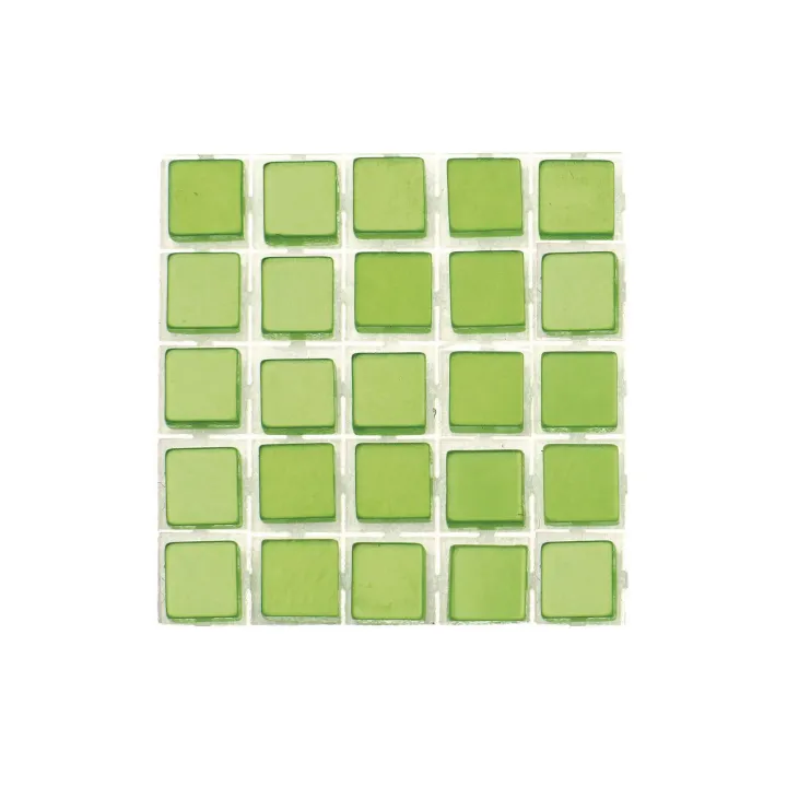 Glorex Mosaïques autocollantes Poly-Mosaic 5 mm Vert clair