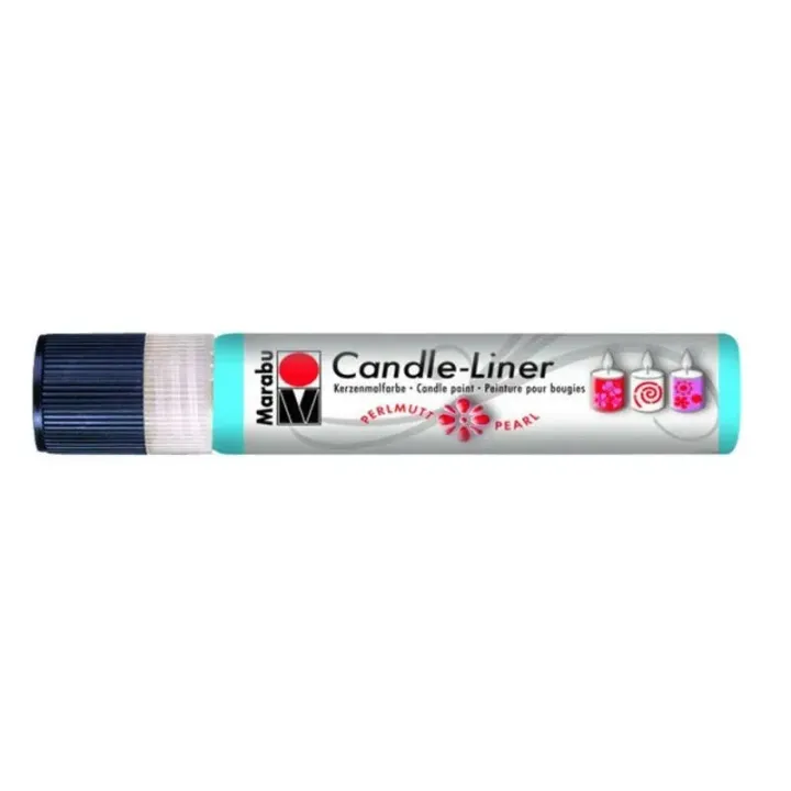 Marabu Peinture pour bougie Candle-Liner 25 ml, Bleu clair