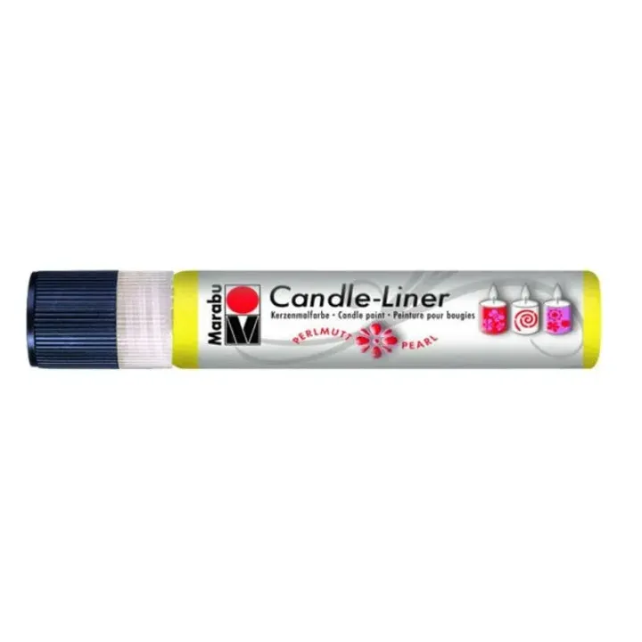 Marabu Peinture pour bougie Candle-Liner 25 ml, Jaune