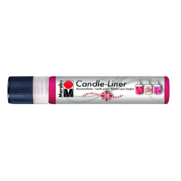 Marabu Peinture pour bougie Candle-Liner 25 ml, Rouge