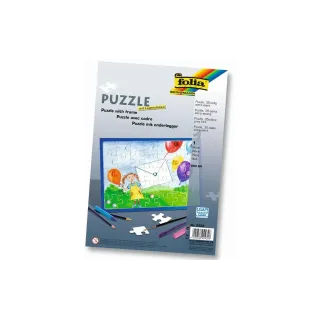 Folia Puzzle en carton A4 avec cadre de pose, .