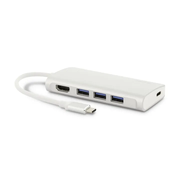 LMP Multiadaptateur USB Type-C – HDMI, USB 3.0, USB -C Argent