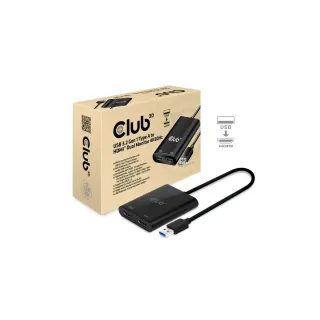 Club 3D Adaptateur USB Typ-A 3.1 - 2x HDMI 2.0