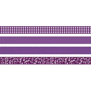 Heyda Ruban Washi Colour Code pourpre Violet