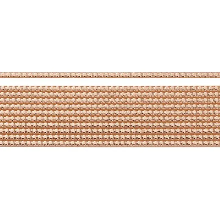 Knorr Prandell Cire décorative 2 mm Rayures de perles cuivrées