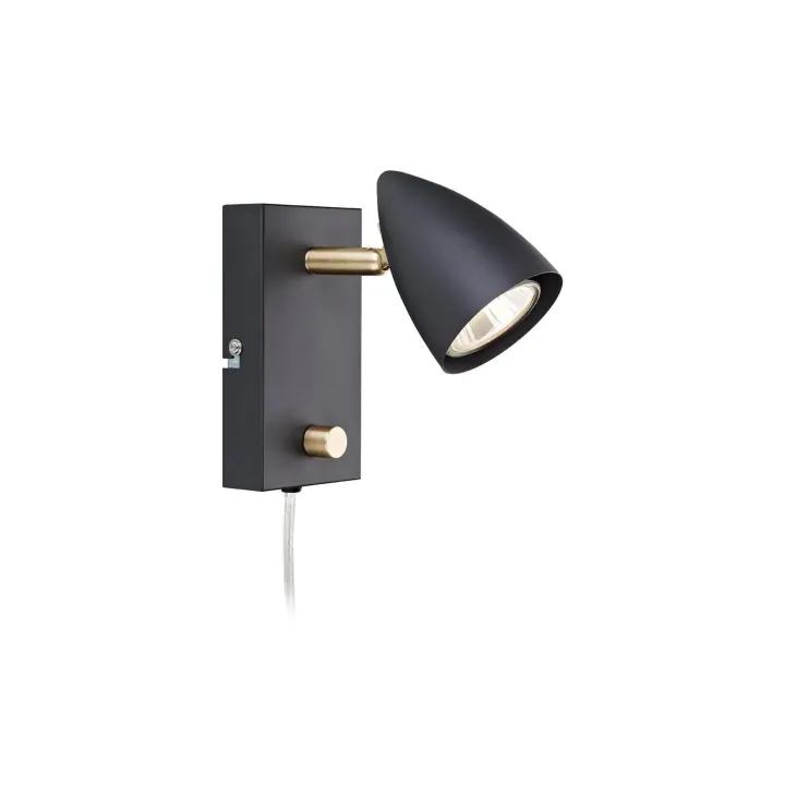 Markslöjd Lampe murale CIRO 1L 1x GU10, Noir