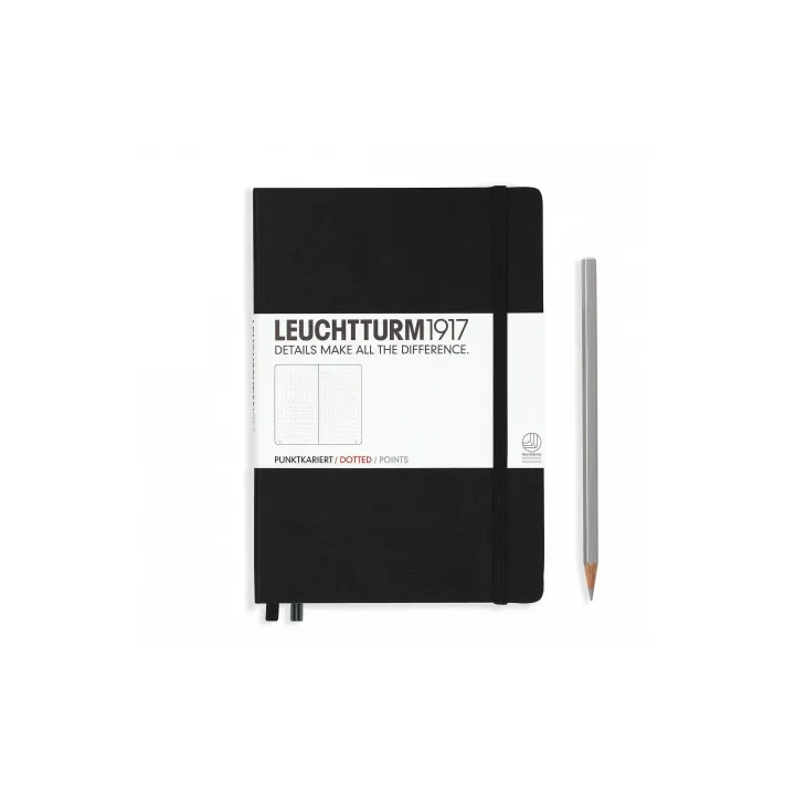 Leuchtturm Carnet de notes Medium A5, Pois, 2 partie, Noir