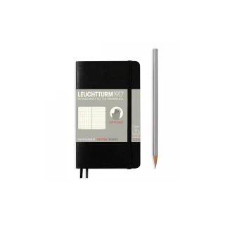 Leuchtturm Carnet de notes Pocket A6, Pois, Noir