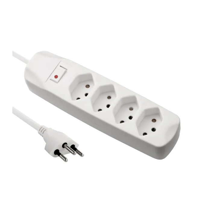 FURBER.power Bloc multiprises 4x T13 avec interrupteur, blanc