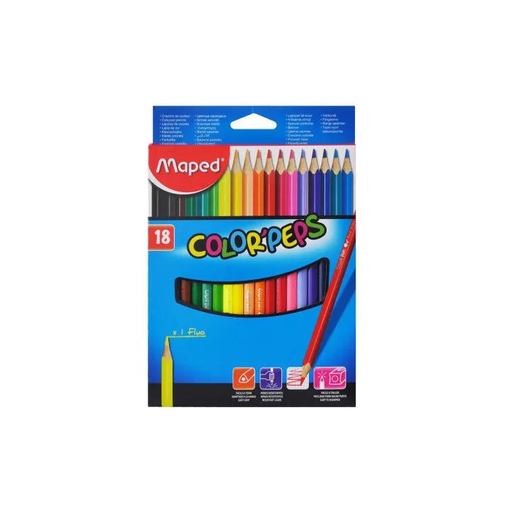 maped Crayons de couleur Color Peps 18 pièces