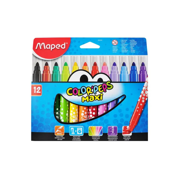 maped Crayon feutre Color Peps Maxi 12 pièces